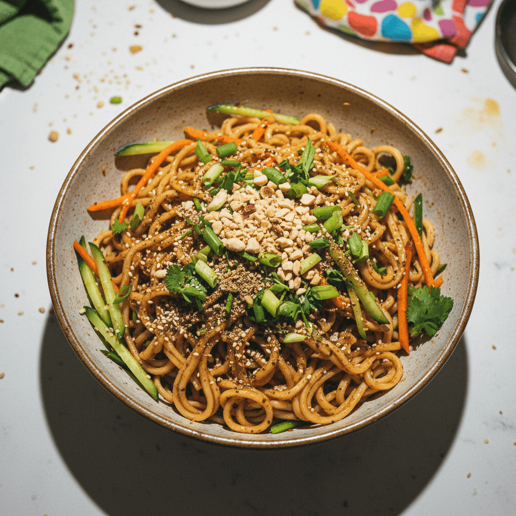 Spicy and Sour Cold Mixed Noodles