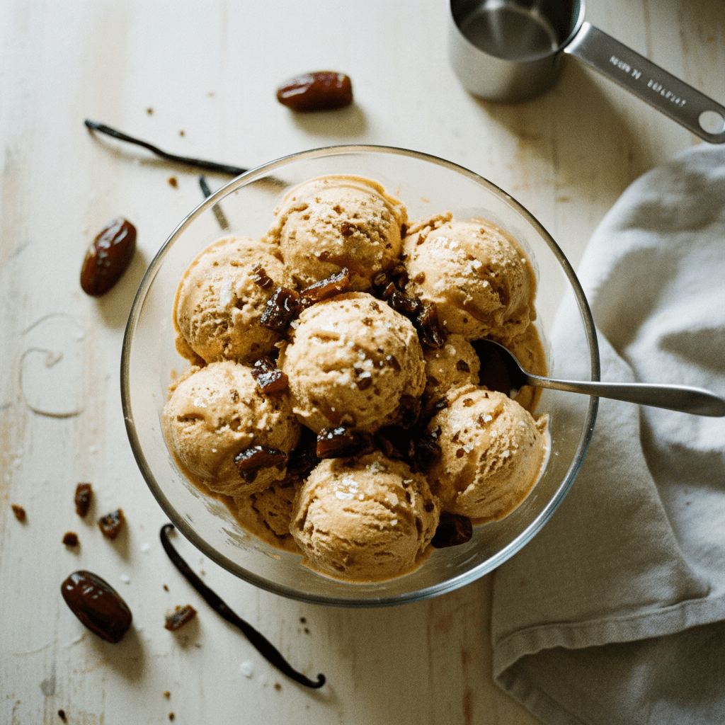 Healthy High-Protein Salted Caramel Ice Cream