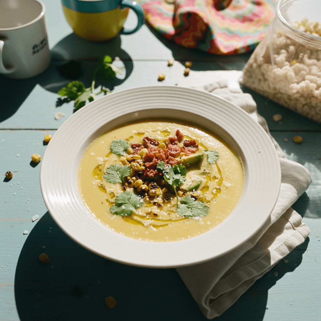 Keto Creamy Cauliflower & Bacon Soup