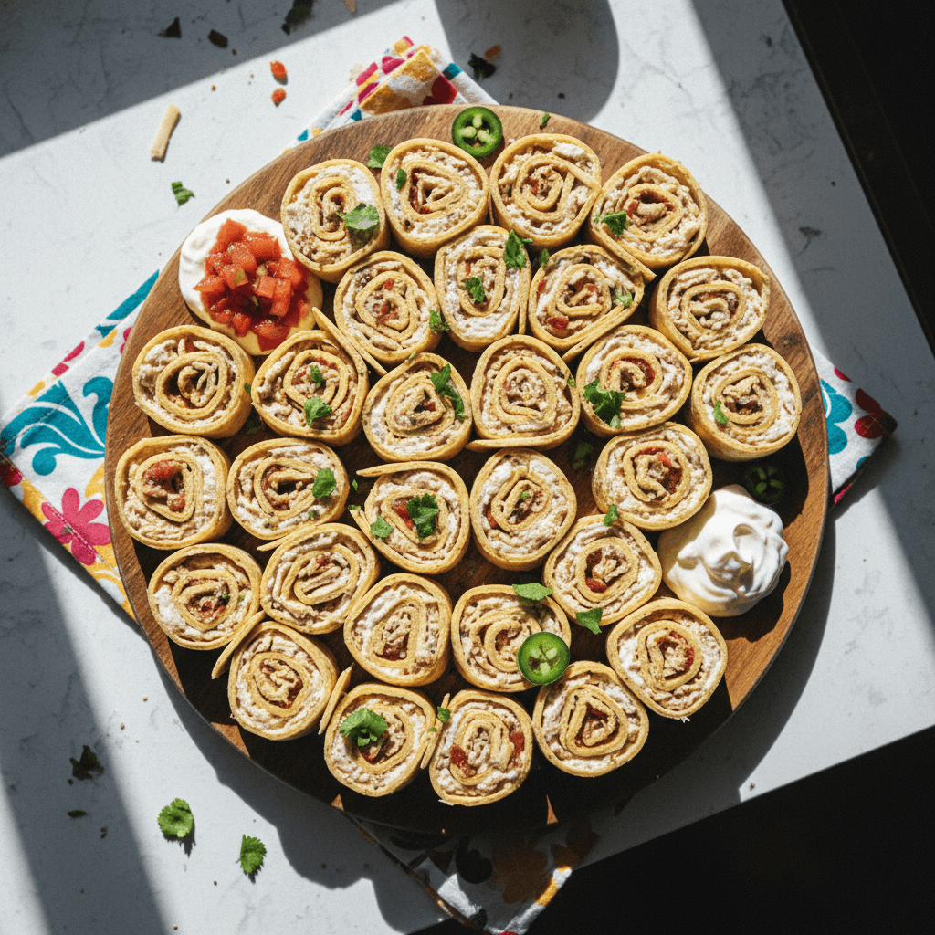 Chicken Taco Pinwheels