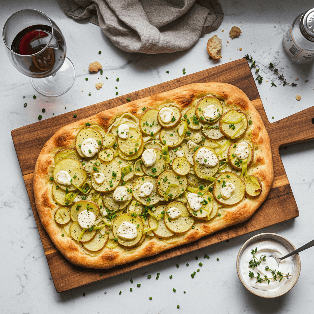 TJ's Potato & Leek Flatbread
