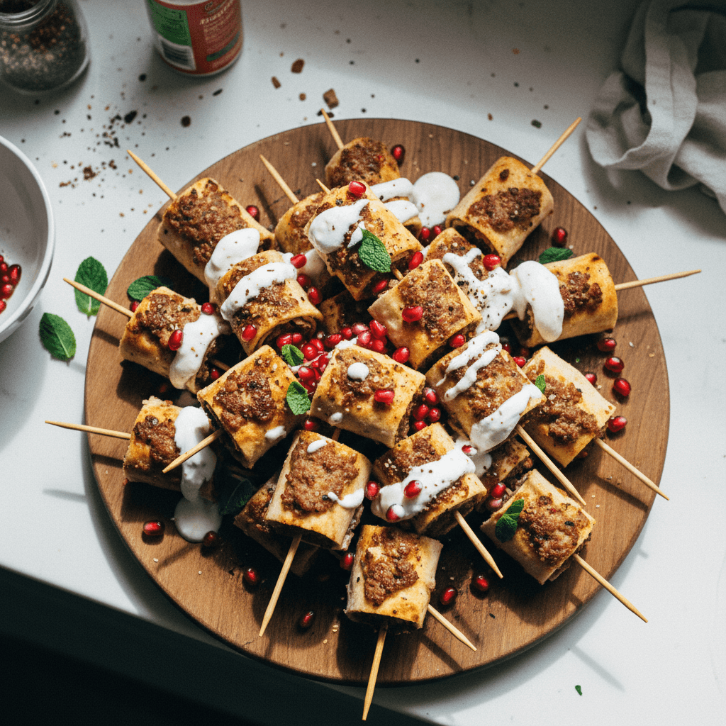Lahmajun Skewers