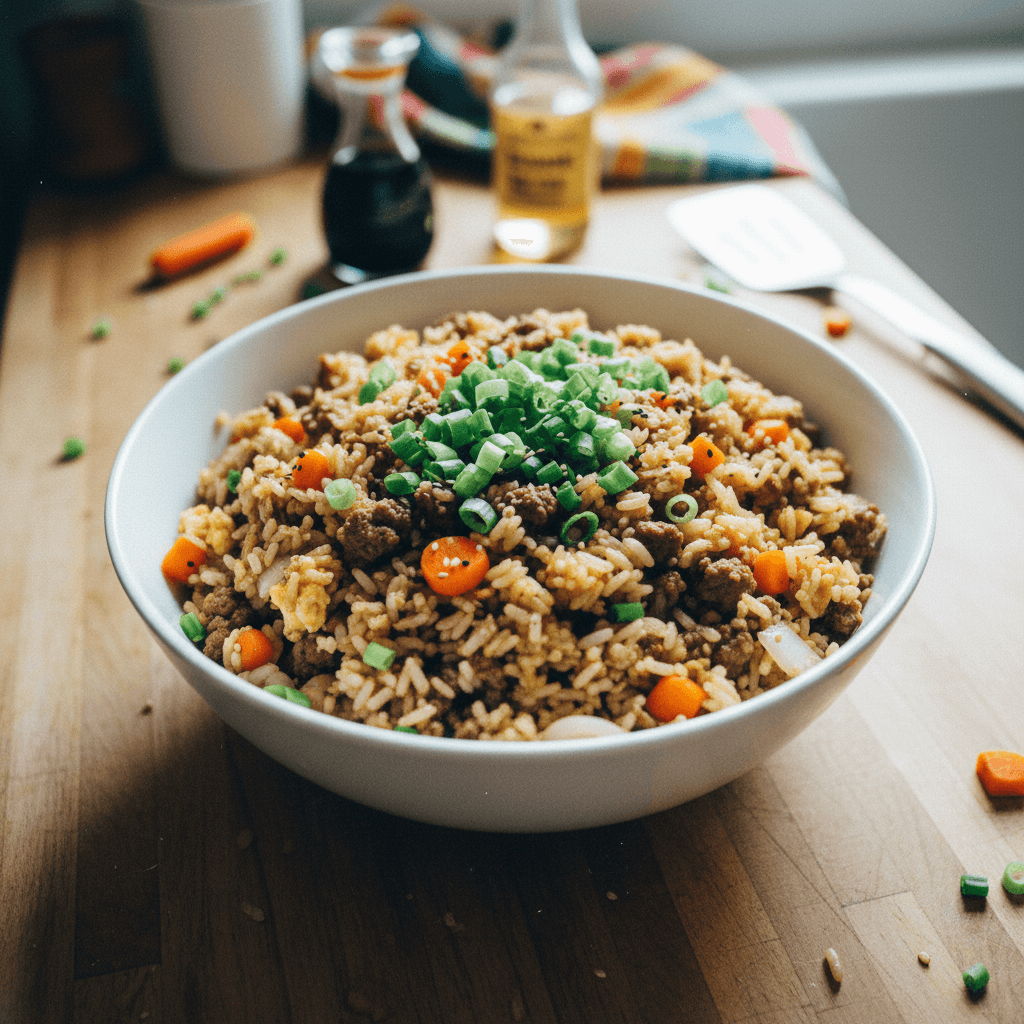 Easy Beef Fried Rice