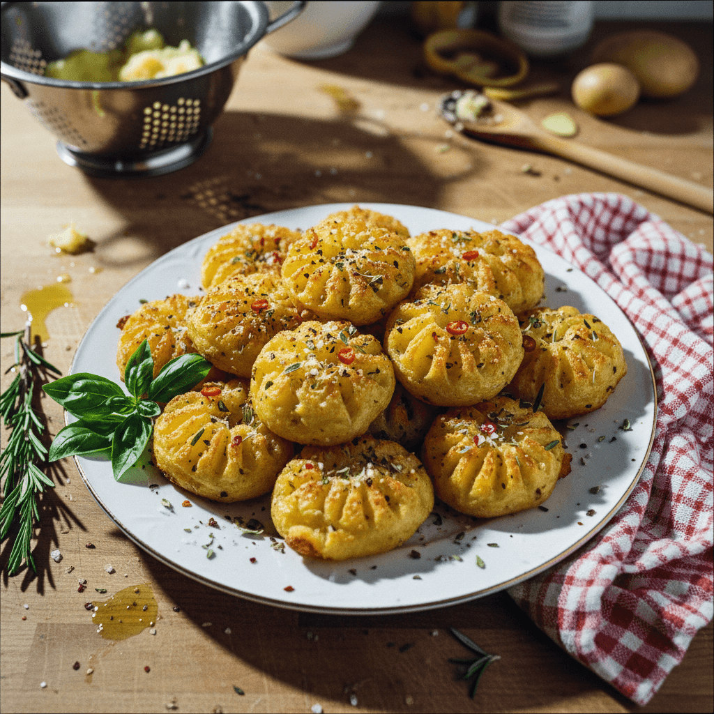 Baked and Crispy Potato Kisses