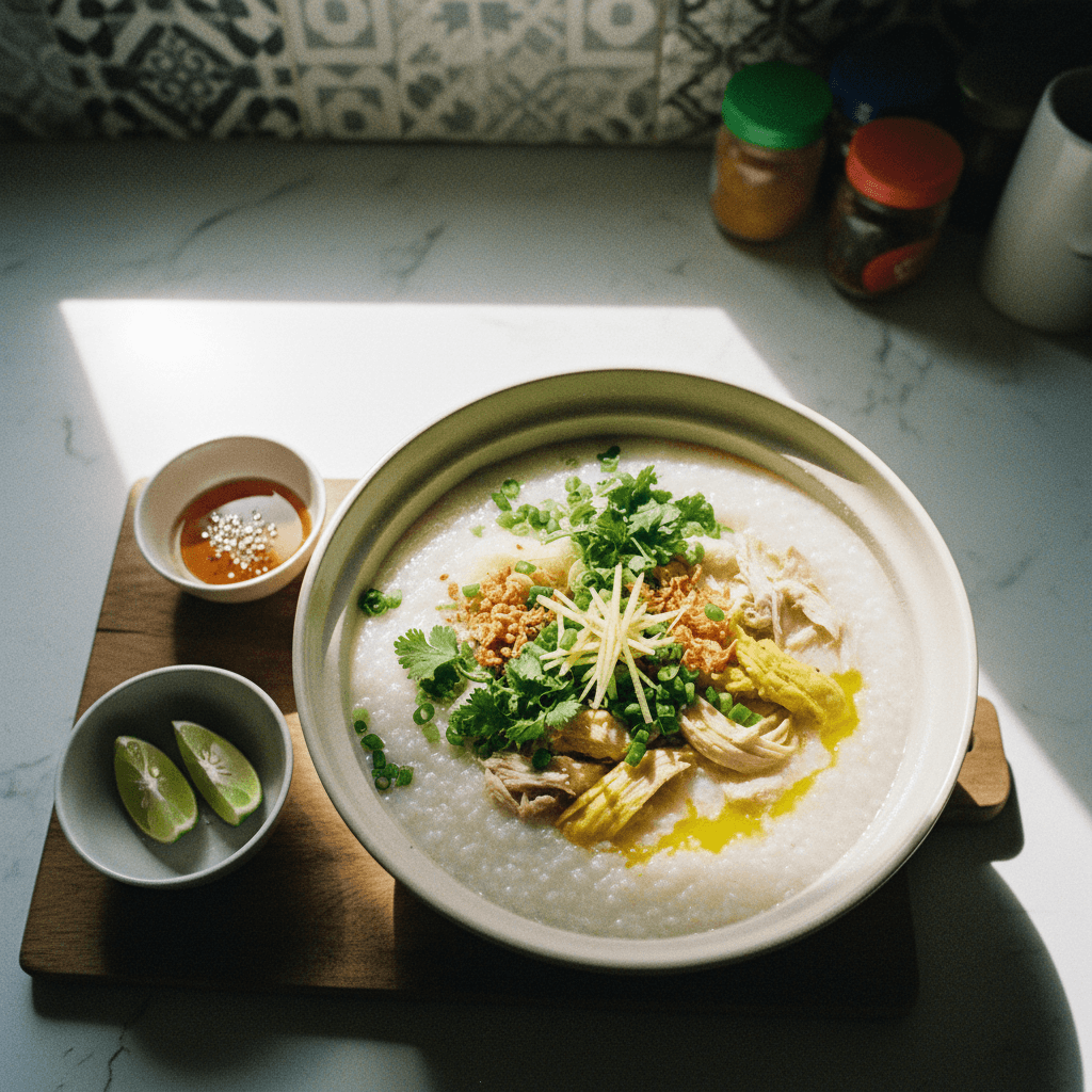 Vietnamese Chicken Congee (Chao Ga)