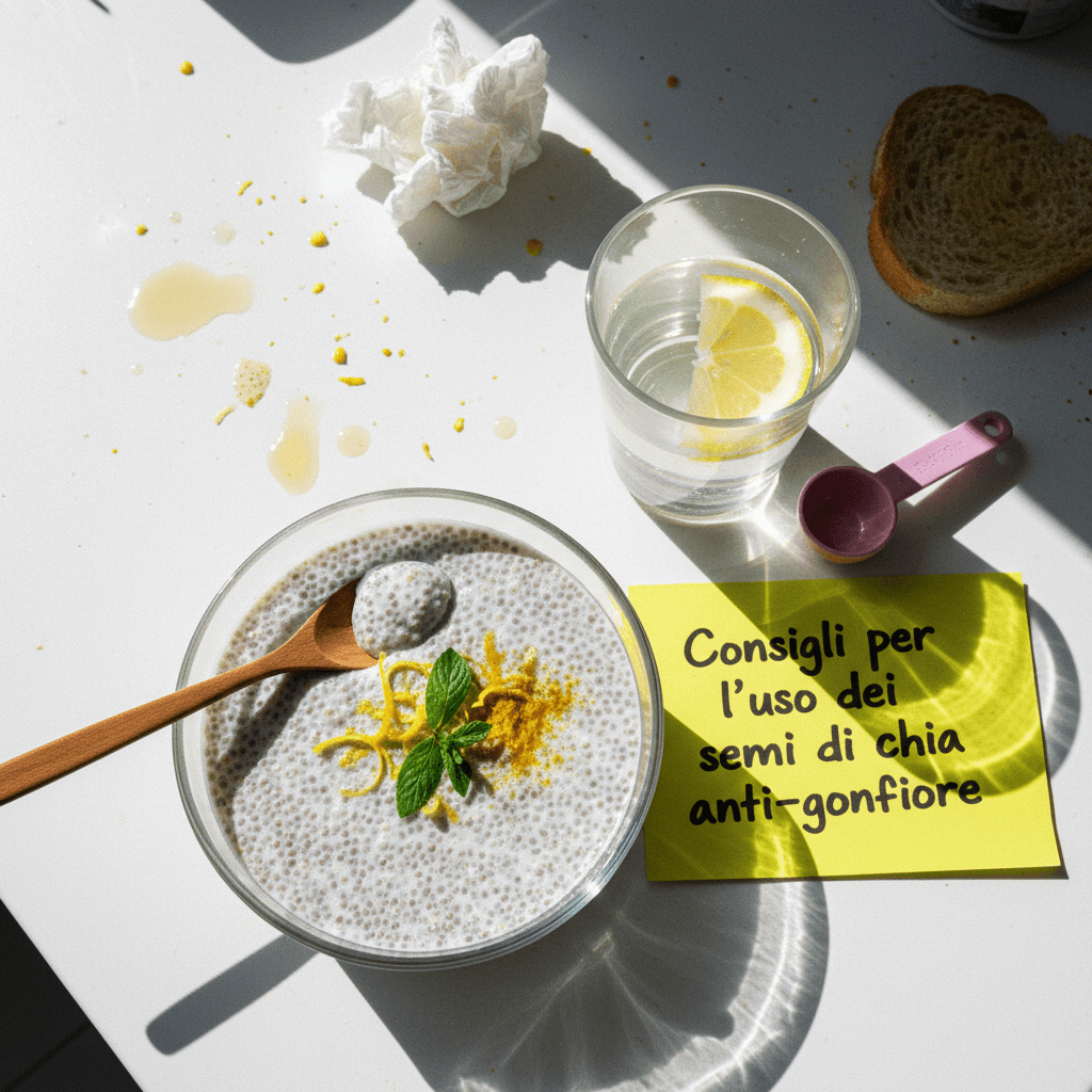 Consigli per l'uso dei semi di chia anti-gonfiore