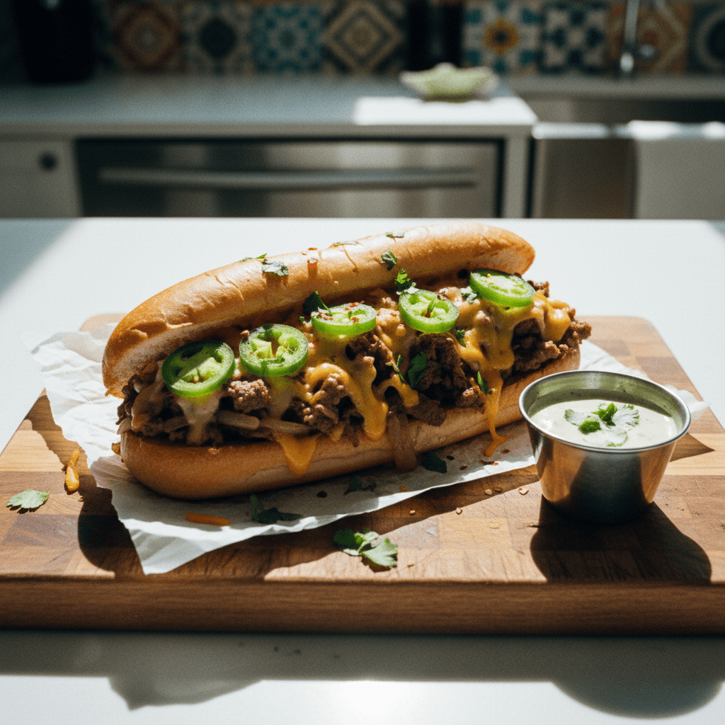 Spicy Jalapeño Cheesesteak