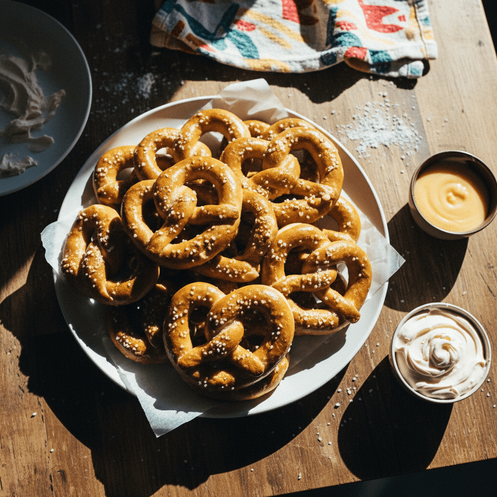 Homemade Auntie Anne's Style Soft Pretzels