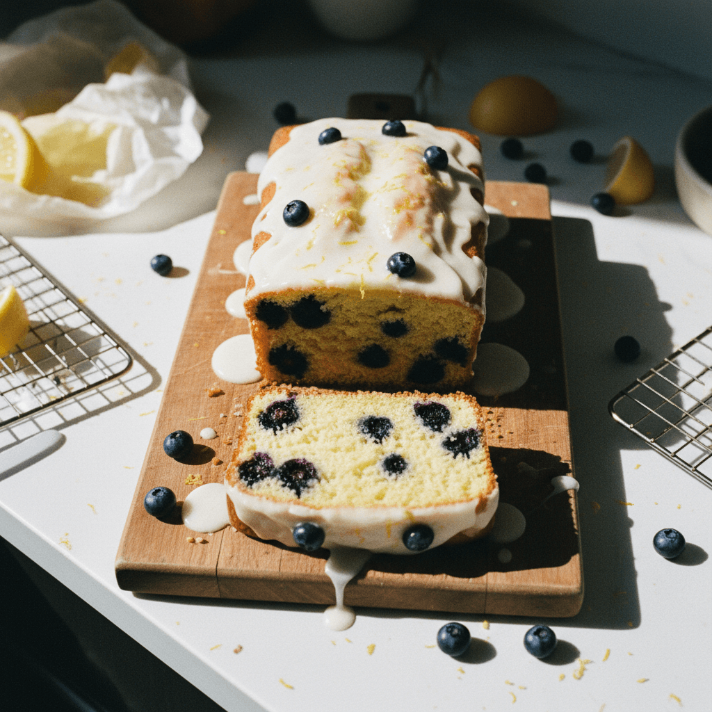 Ultra Moist Lemon Blueberry Loaf
