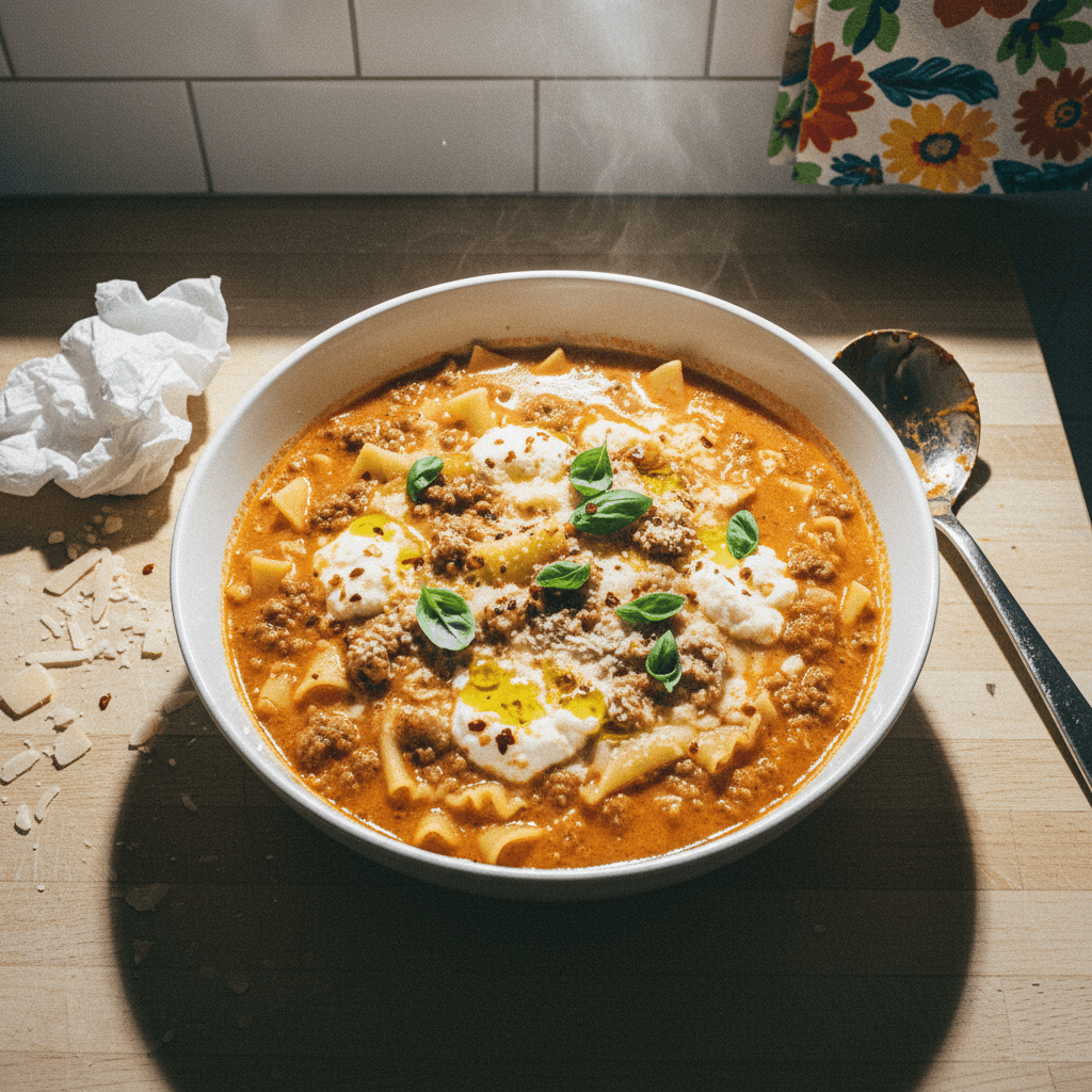 Hearty Lasagna Soup