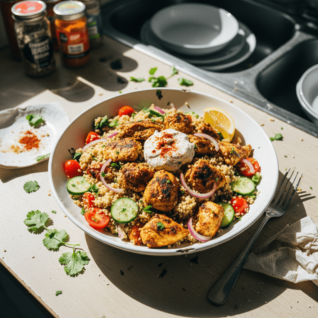 Trader Joe's Shawarma Chicken & Couscous Salad