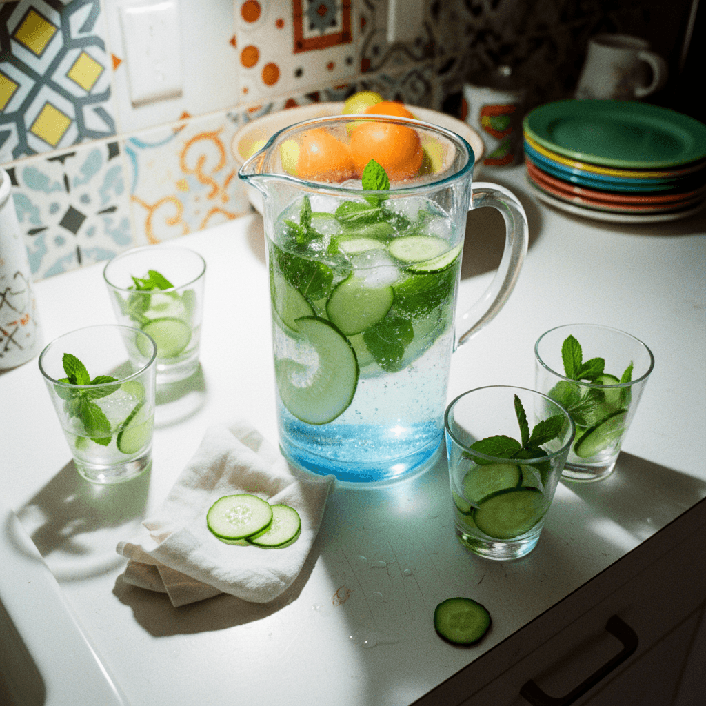Cucumber Mint Infused Water