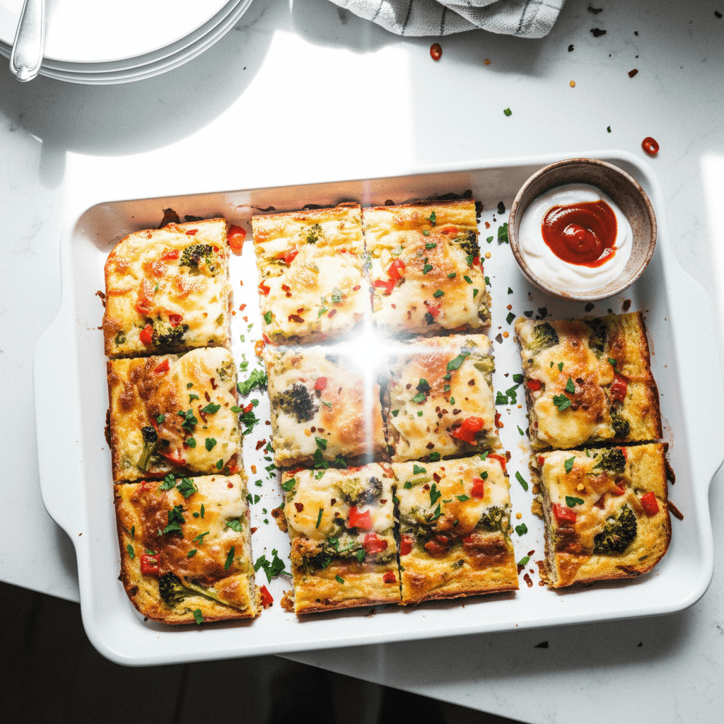 Low Carb Veggie Breakfast Bars