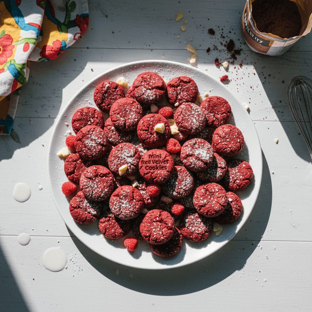 Mini Red Velvet Cookies (Mini Galletas Red Velvet)
