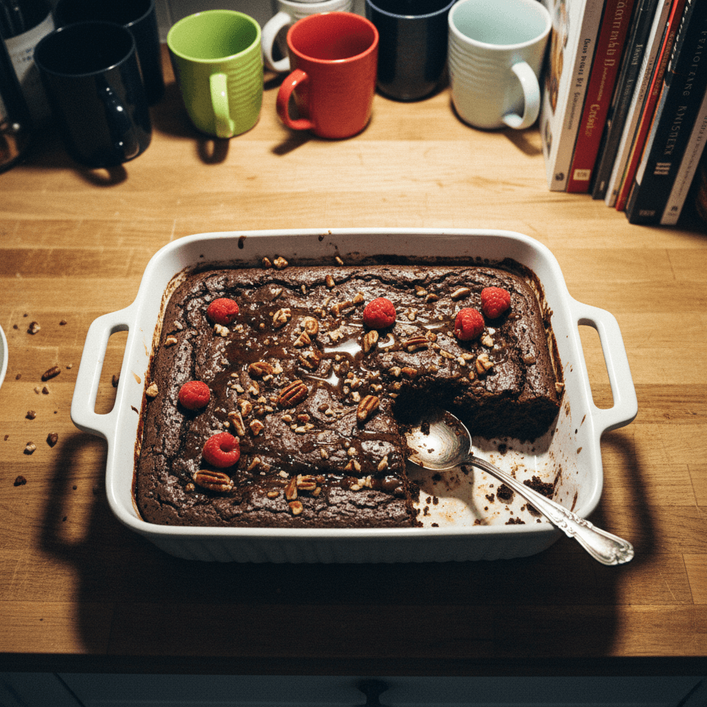 Black Bean Brownie Pudding