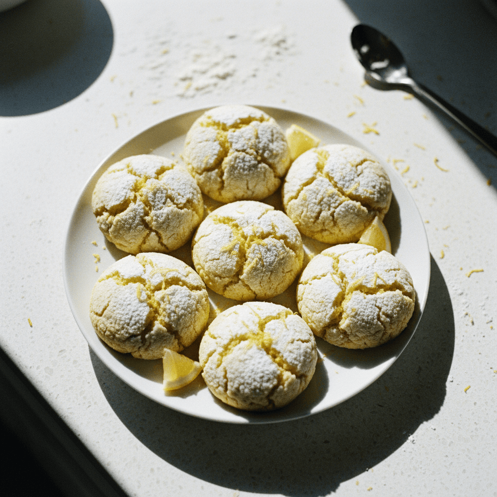 Lemon Crinkle Cookies