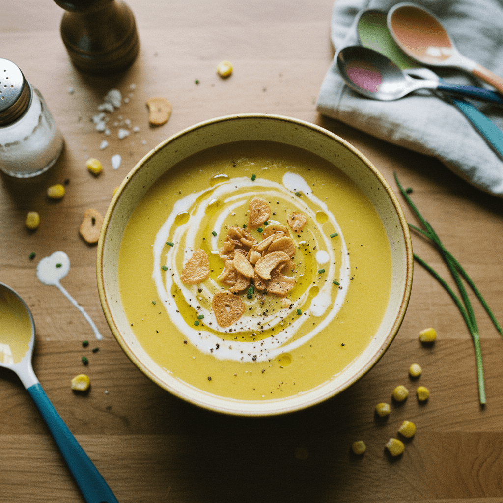 Japanese Sweet Corn Soup (Corn Potage)