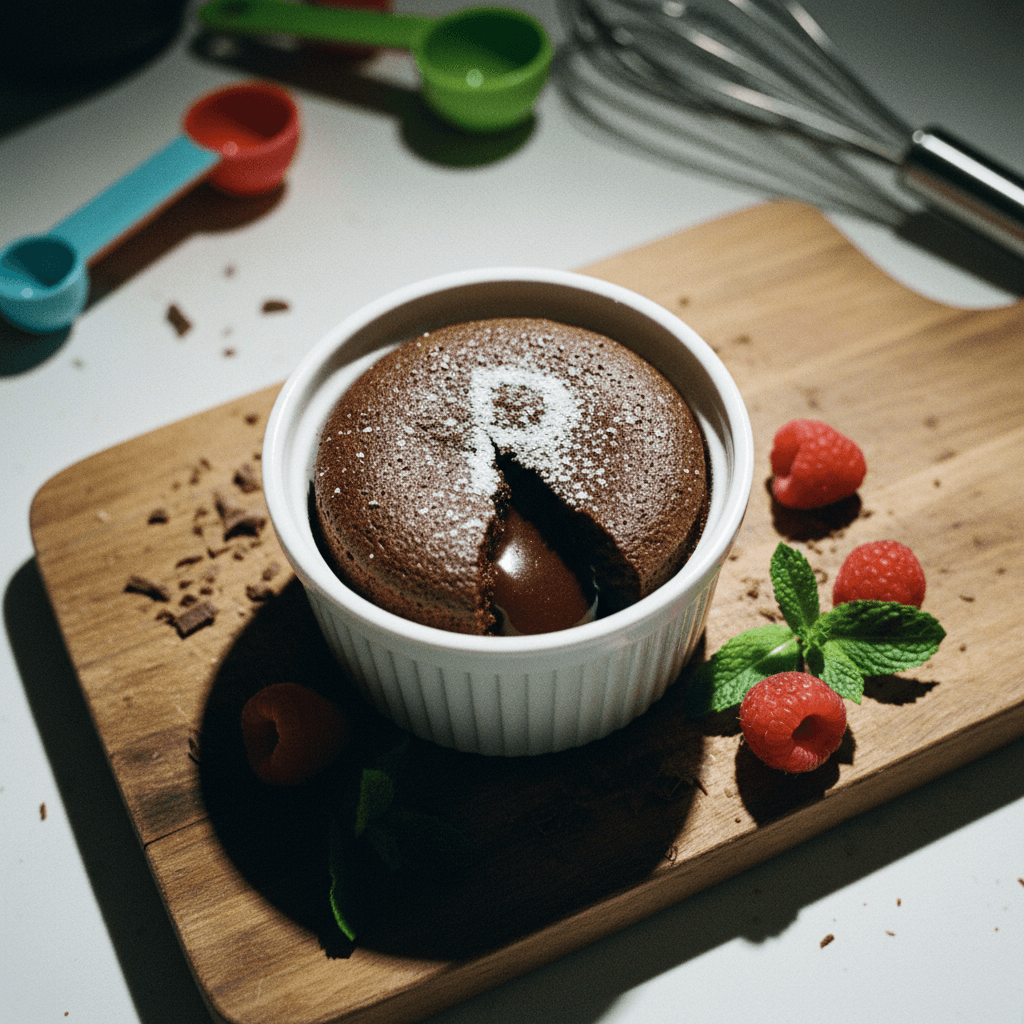 High Protein Chocolate Lava Cake