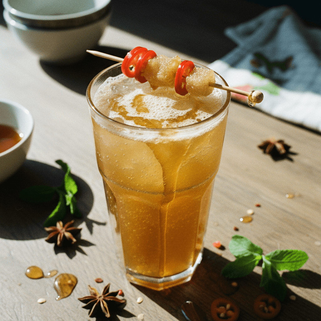 Spicy Honey-Ginger Ale