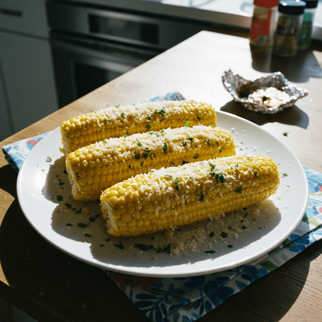 Garlic Parmesan Corn on the Cob