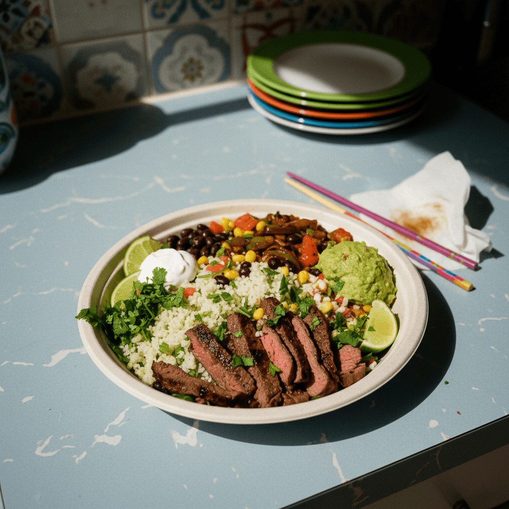 Chipotle Steak Bowl (Lower Calorie)