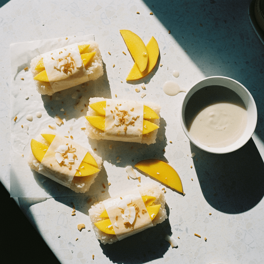 Mango Sticky Rice Musubi