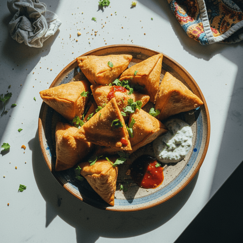 Crispy Indian Samosas (Samosa Wali Gali Style)