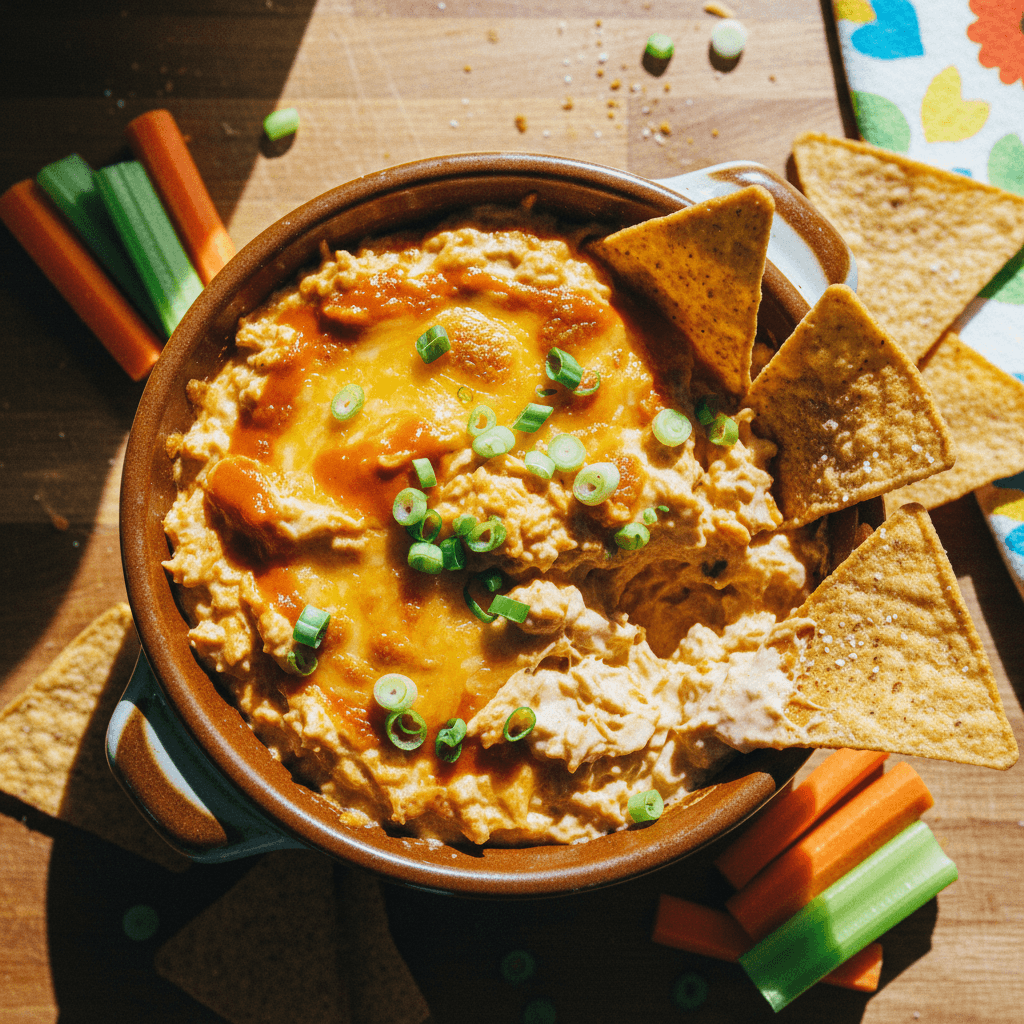 High Protein Buffalo Chicken Dip