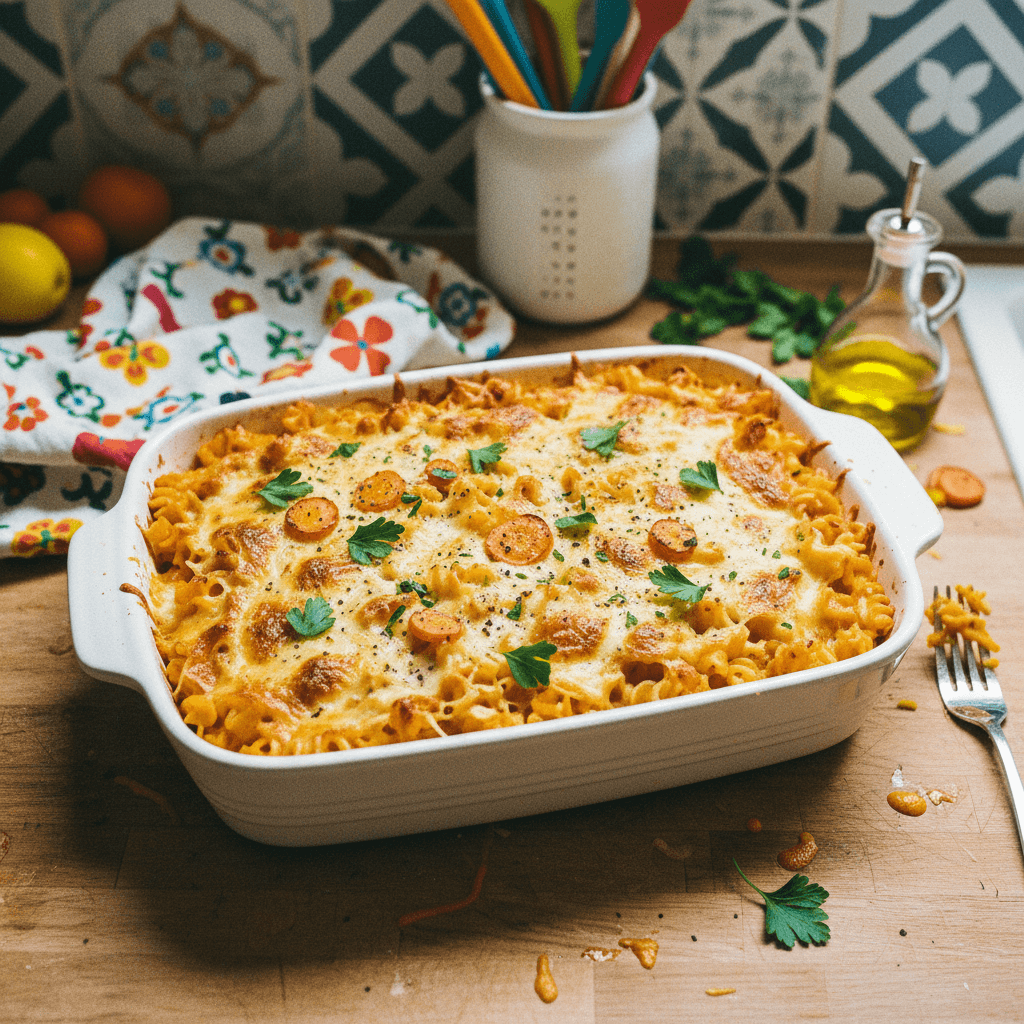 Hidden Carrot Pasta Bake
