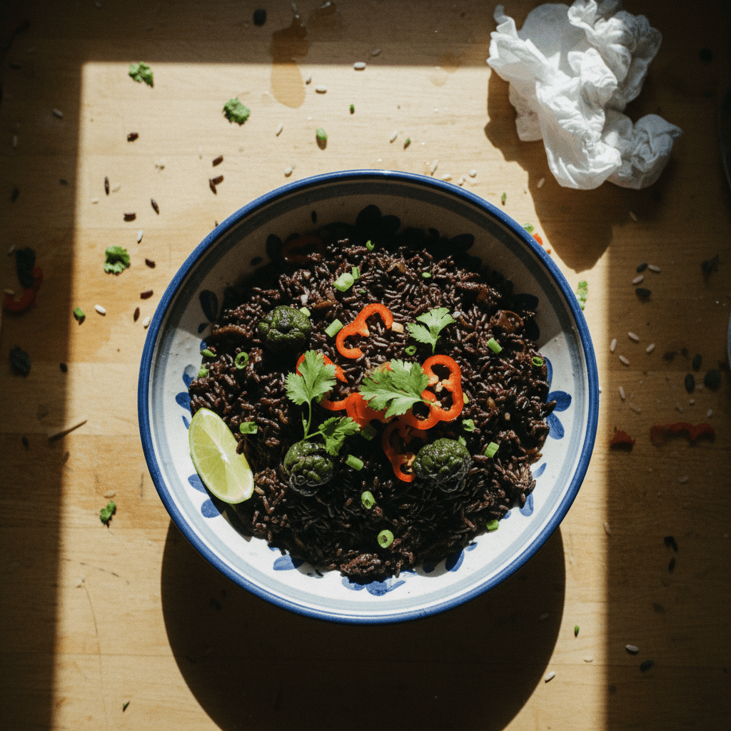 Diri Djondjon (Haitian Black Rice)