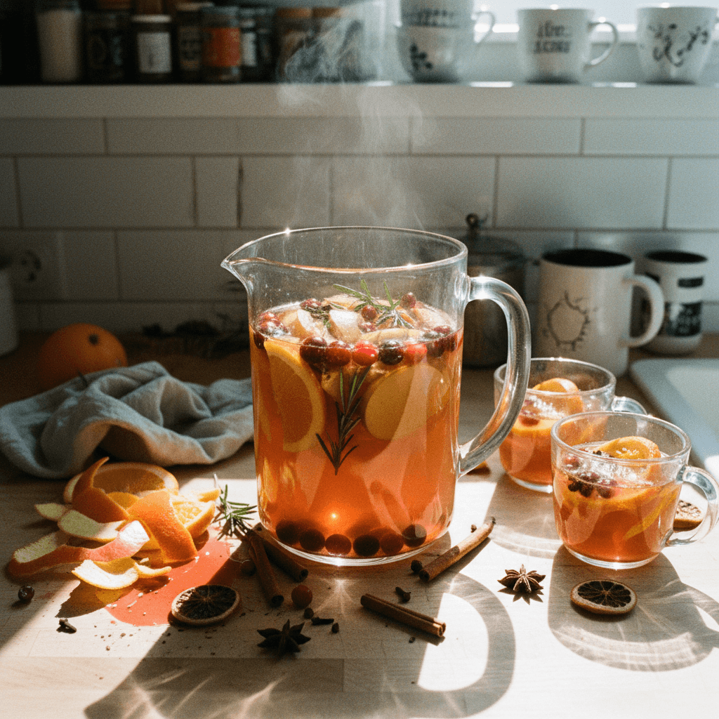Homemade Autumn Spiced Apple Cider