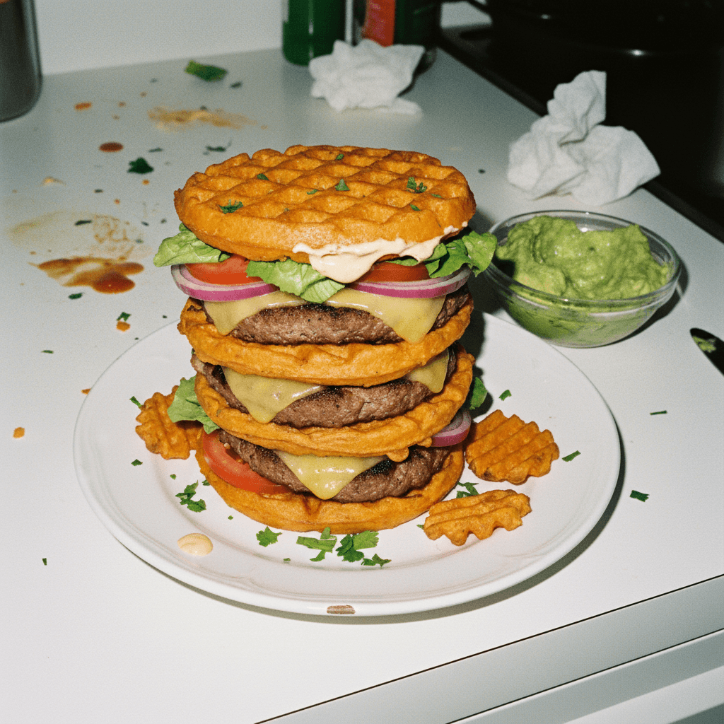 Sweet Potato Waffle Burgers