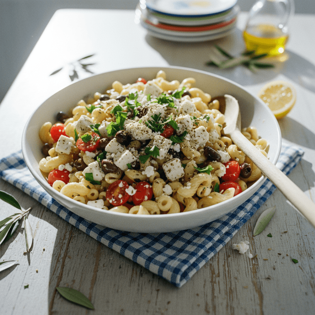 Fairway's Briny Olive & Feta Pasta Salad