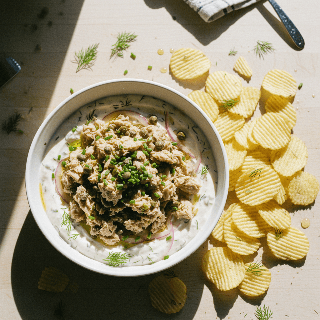 Crunchy Miso Tuna Dip
