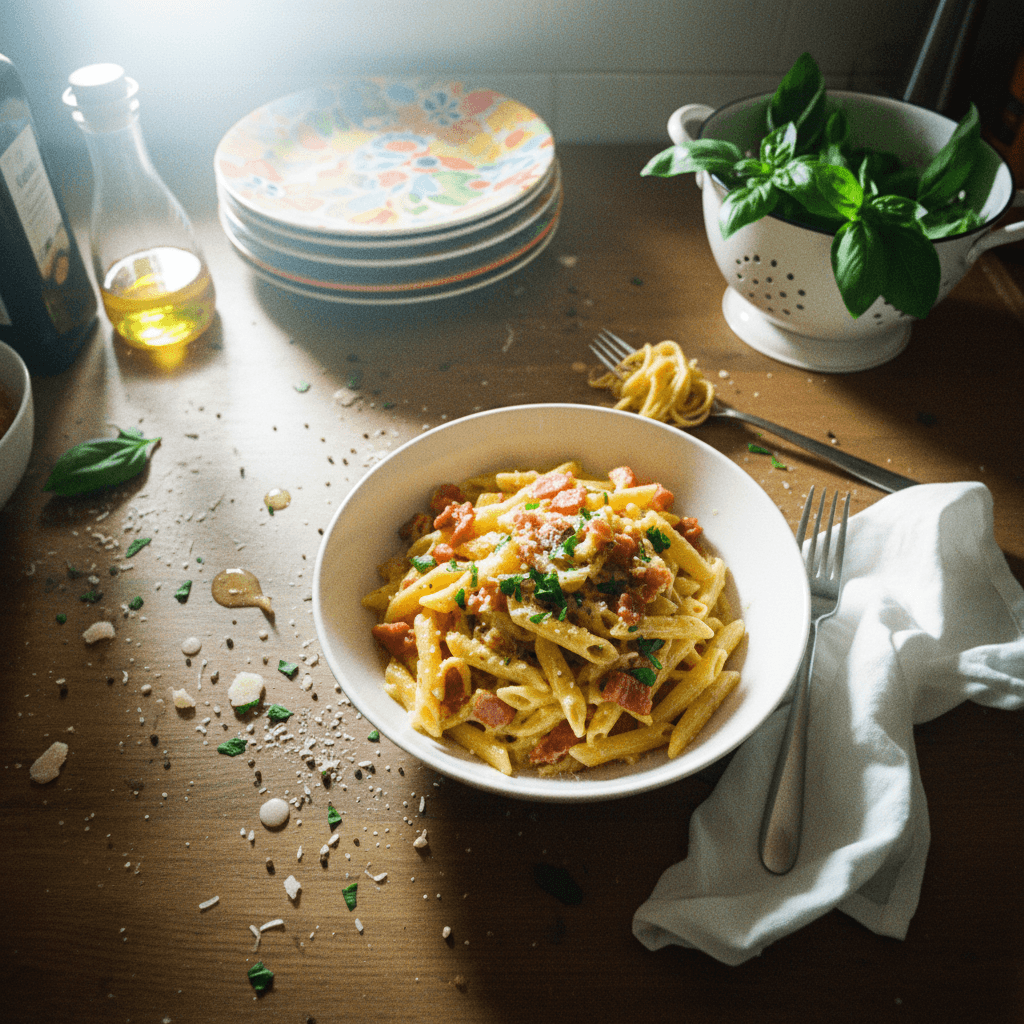 Creamy Tomato Pasta with Italian Sausage