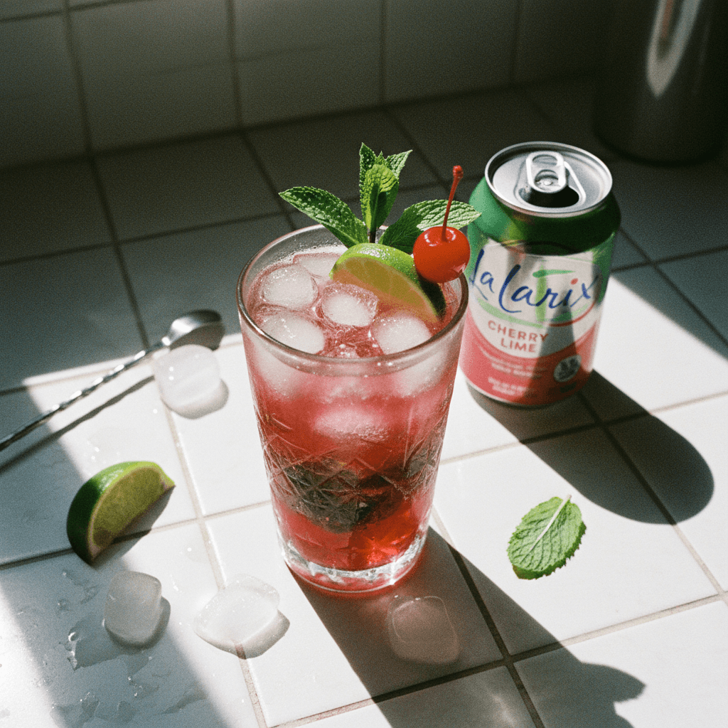 Cherry Ginger Mojito Mocktail