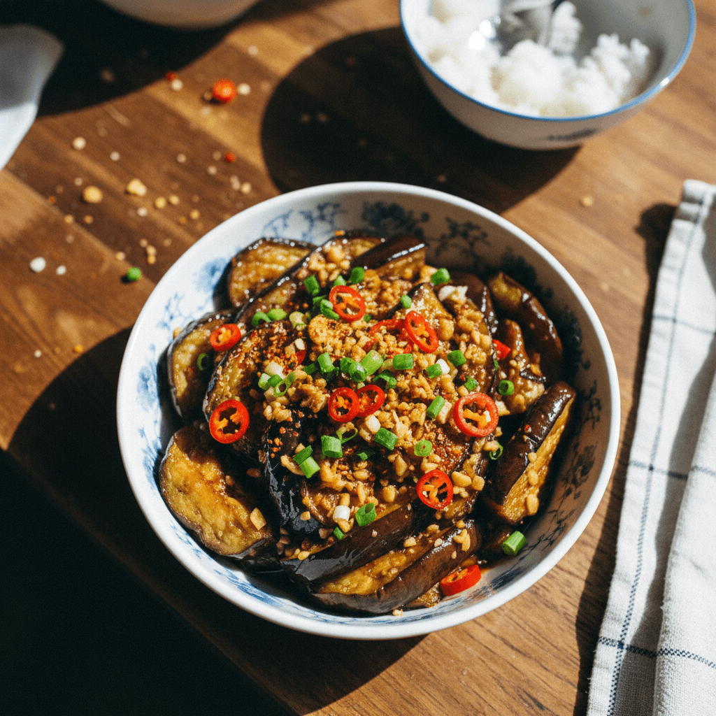 Chinese Style Air Fried Eggplant