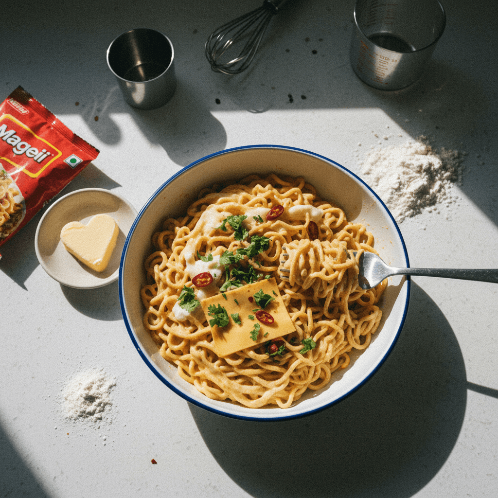 Cheesy Masala Maggi