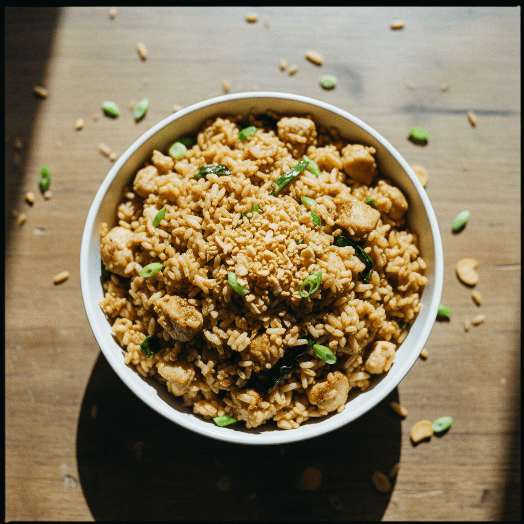 Garlic Chicken Fried Rice