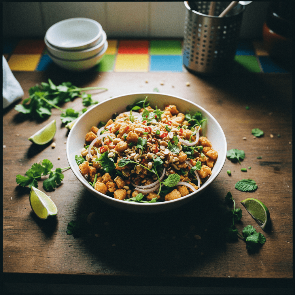 Tangy Crispy Rice Salad