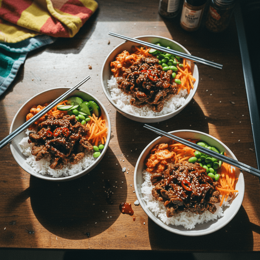 Korean-style Beef Bowls
