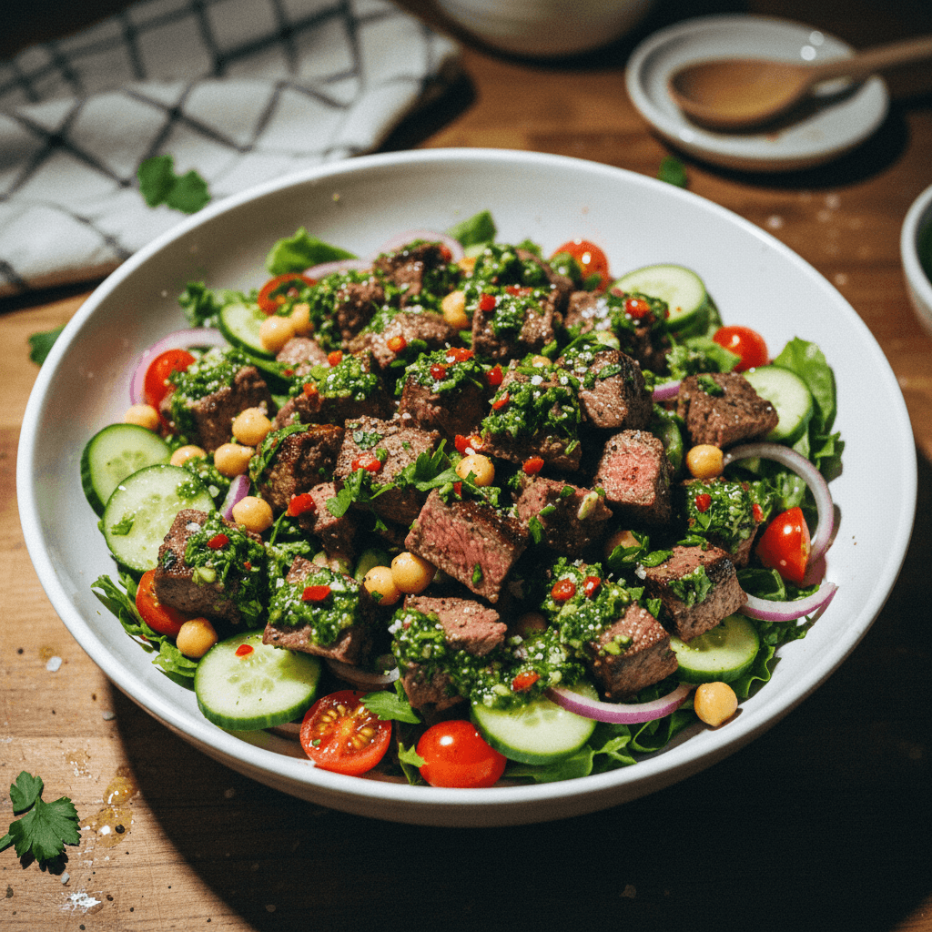 Chimichurri Steak Salad