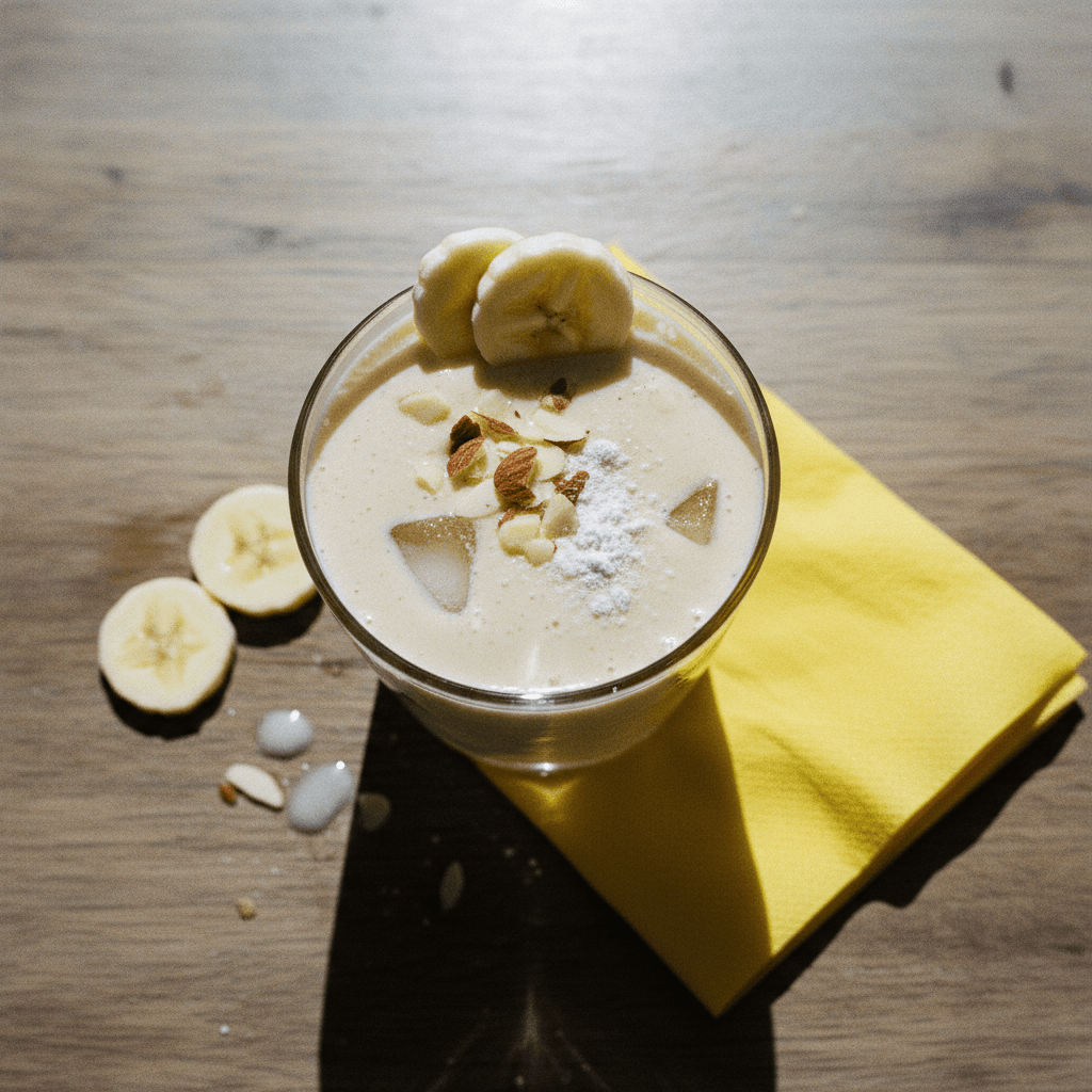 Banana Almond Protein Smoothie