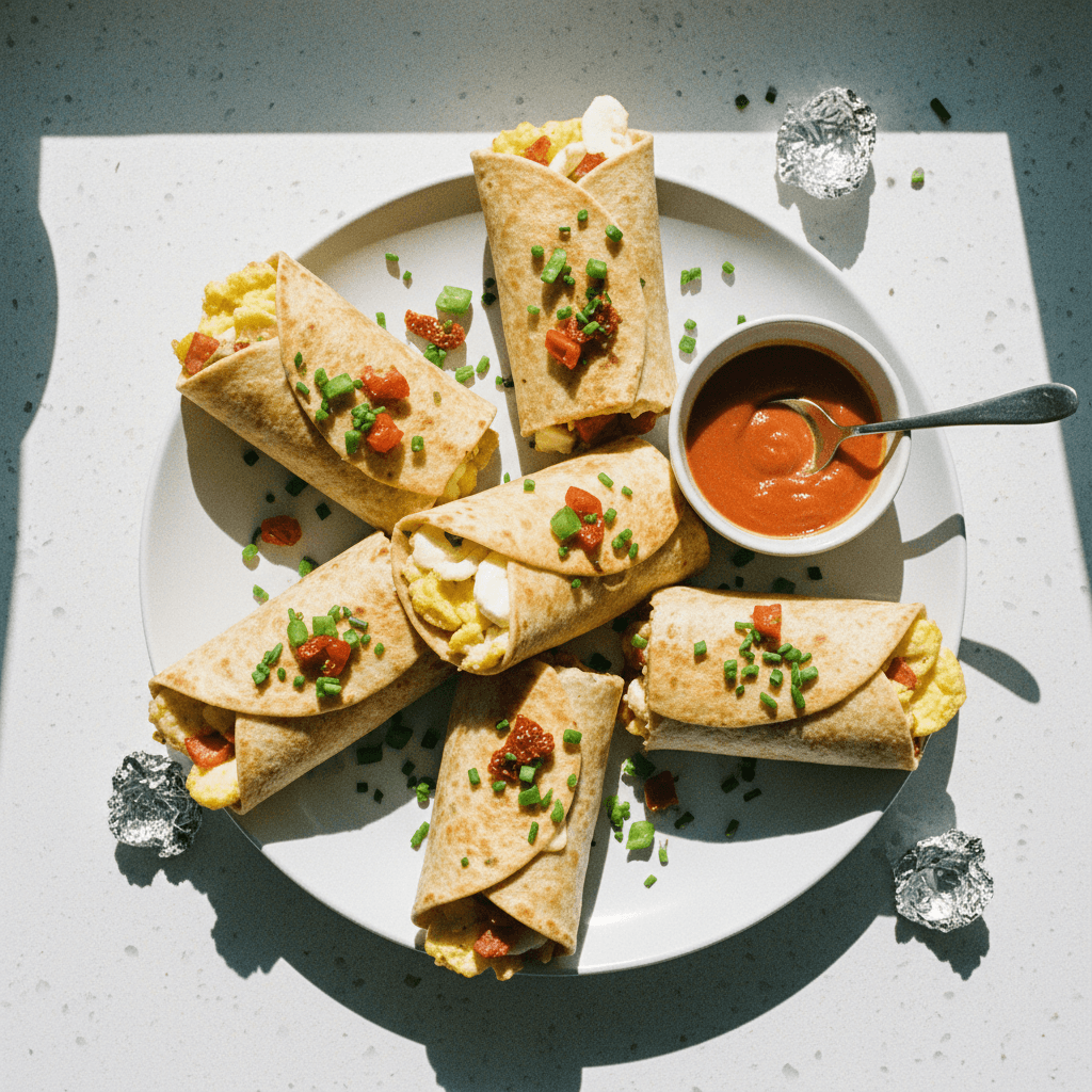 High Protein Delicious Breakfast Burritos!