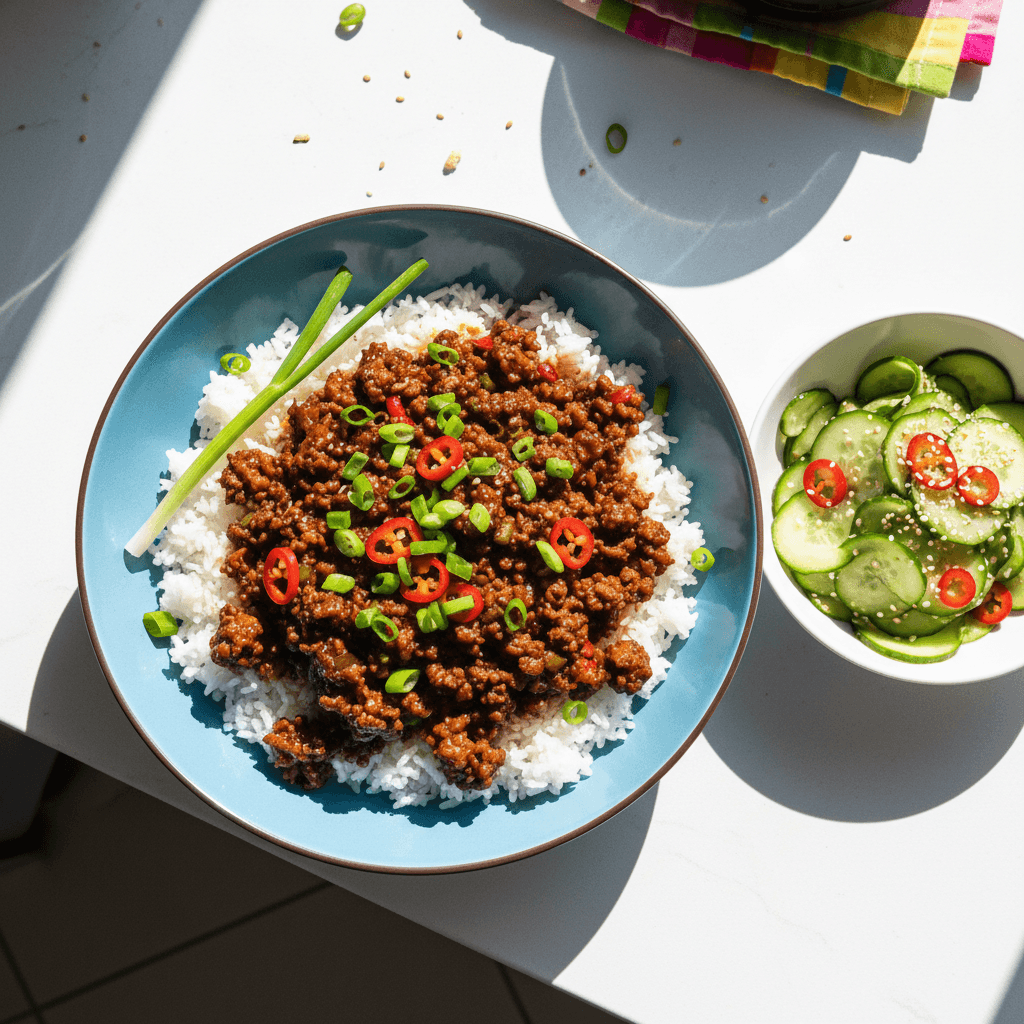 Slowcooker Sticky Chilli Mince