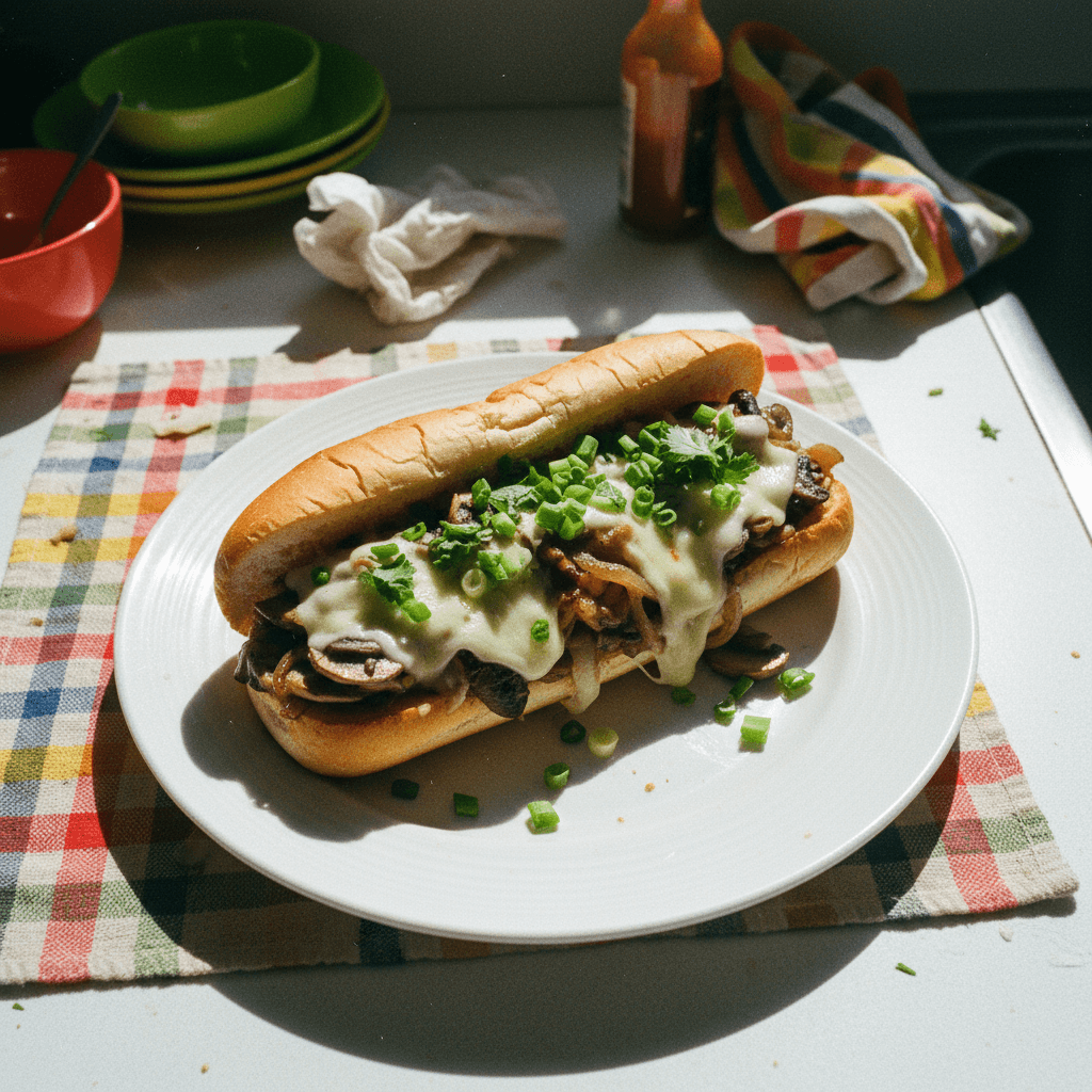 Mushroom & Onion Cheesesteak