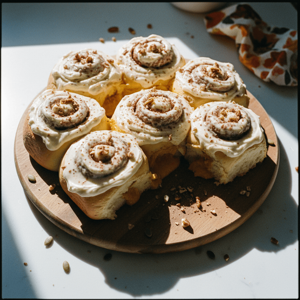 Pillow Soft Homemade Pumpkin Cinnamon Rolls