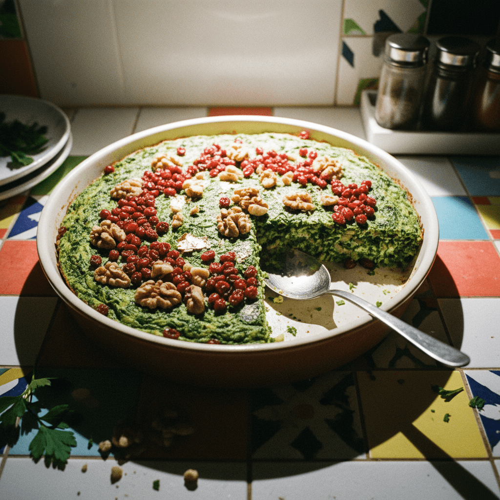 Kookoo Sabzi Layered Bake