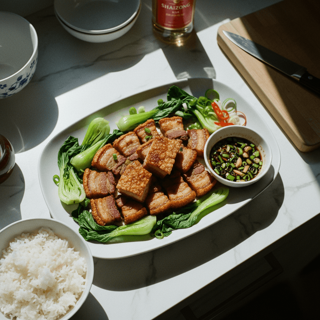 Homemade Crispy Pork Belly