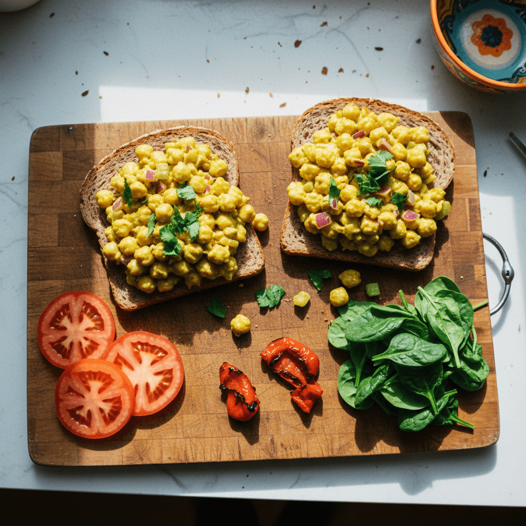 Curried Chickpea Sandwich